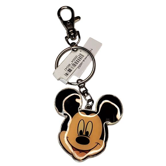 Mickey Mouse 2 Face Key Chain 5.5" New - Picture 1 of 3
